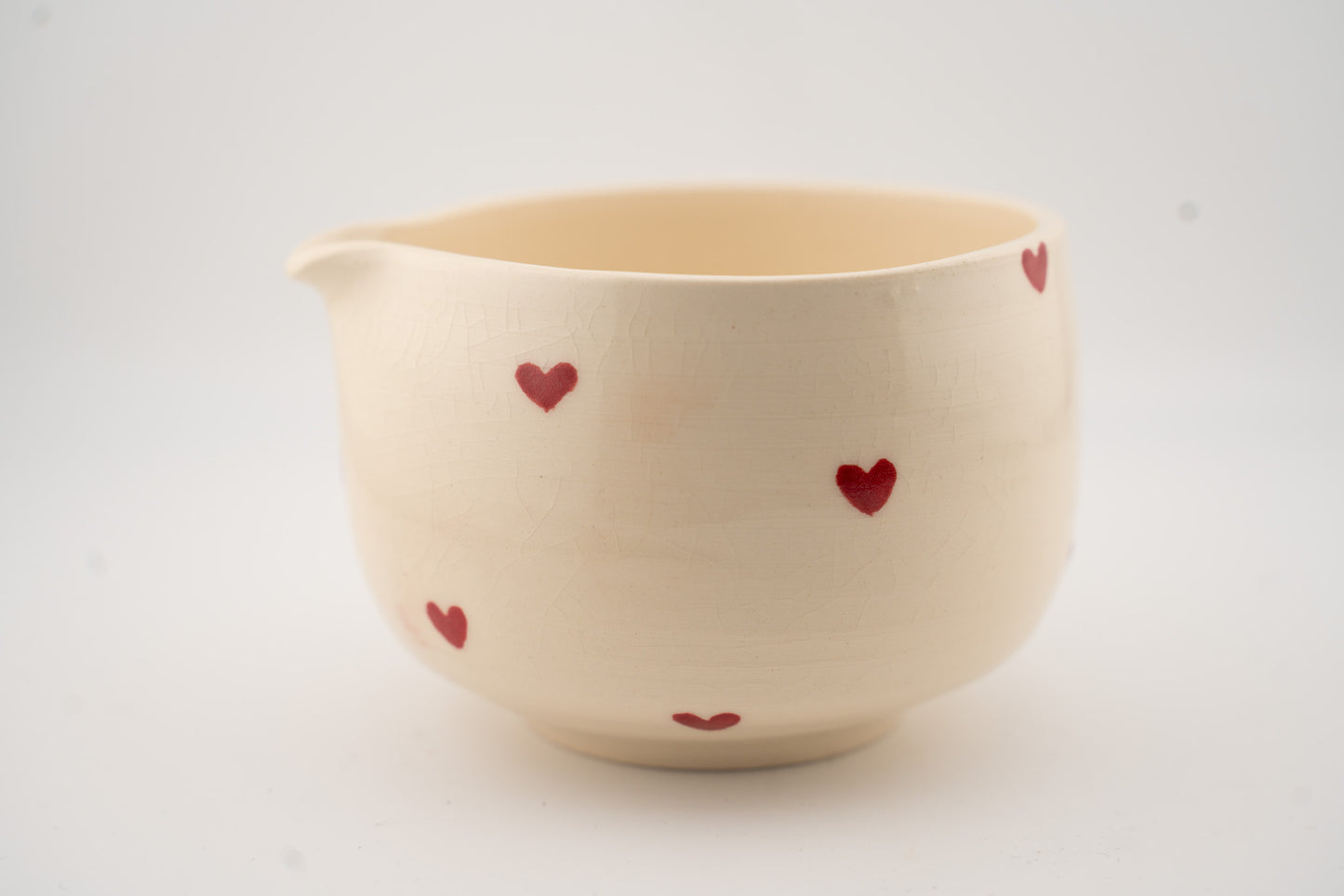 [SECONDS] Red Hearts Matcha Bowl