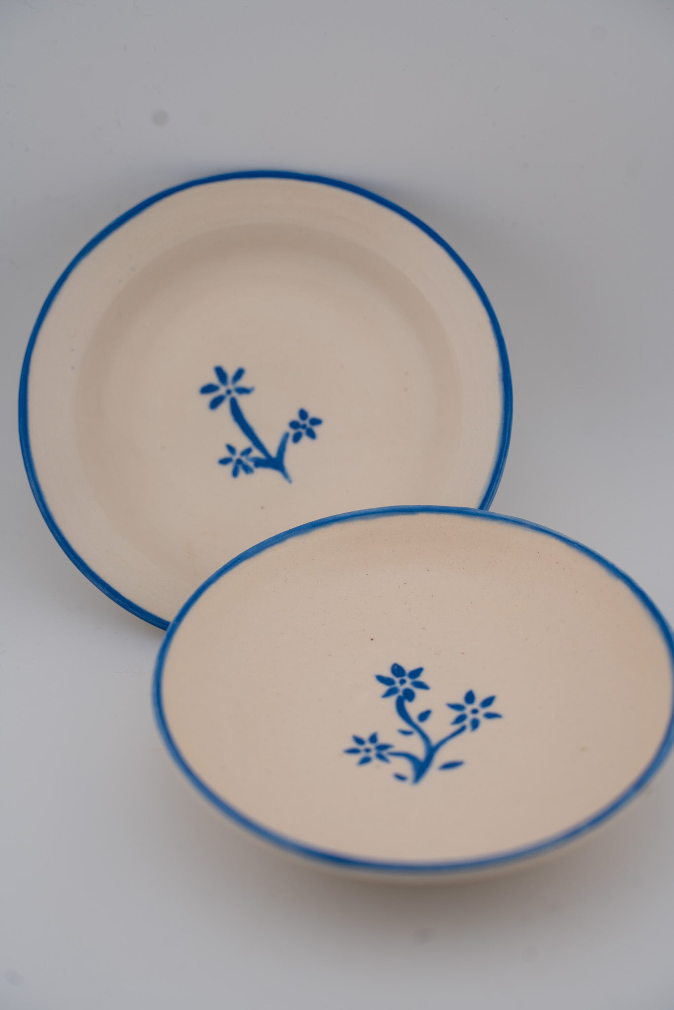 [One-offs] Blue Flower Trinket Dishes