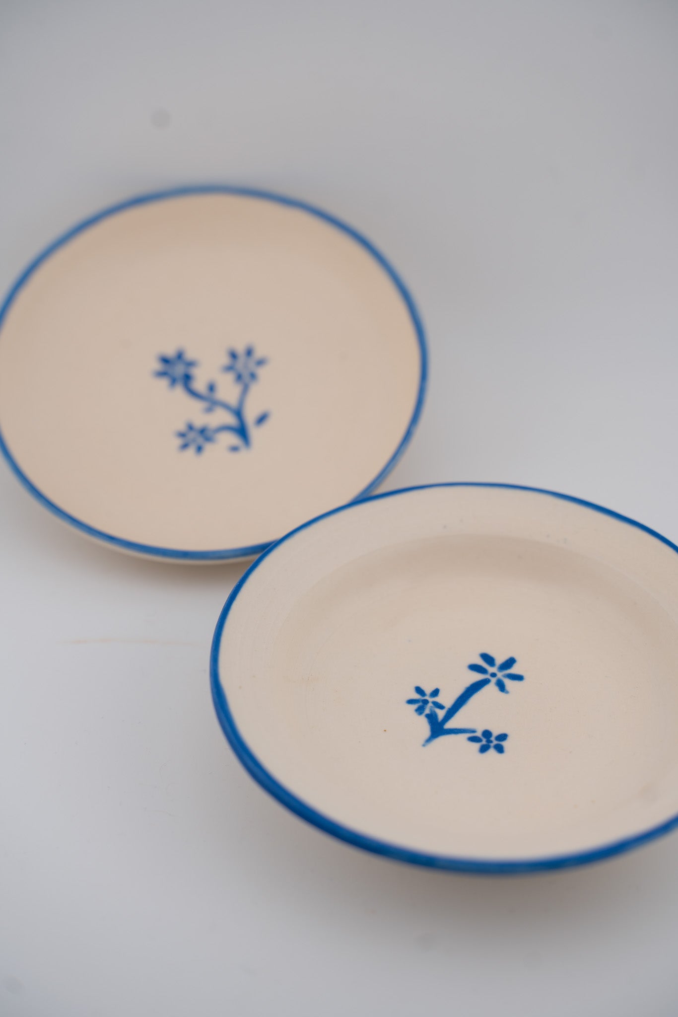 [One-offs] Blue Flower Trinket Dishes