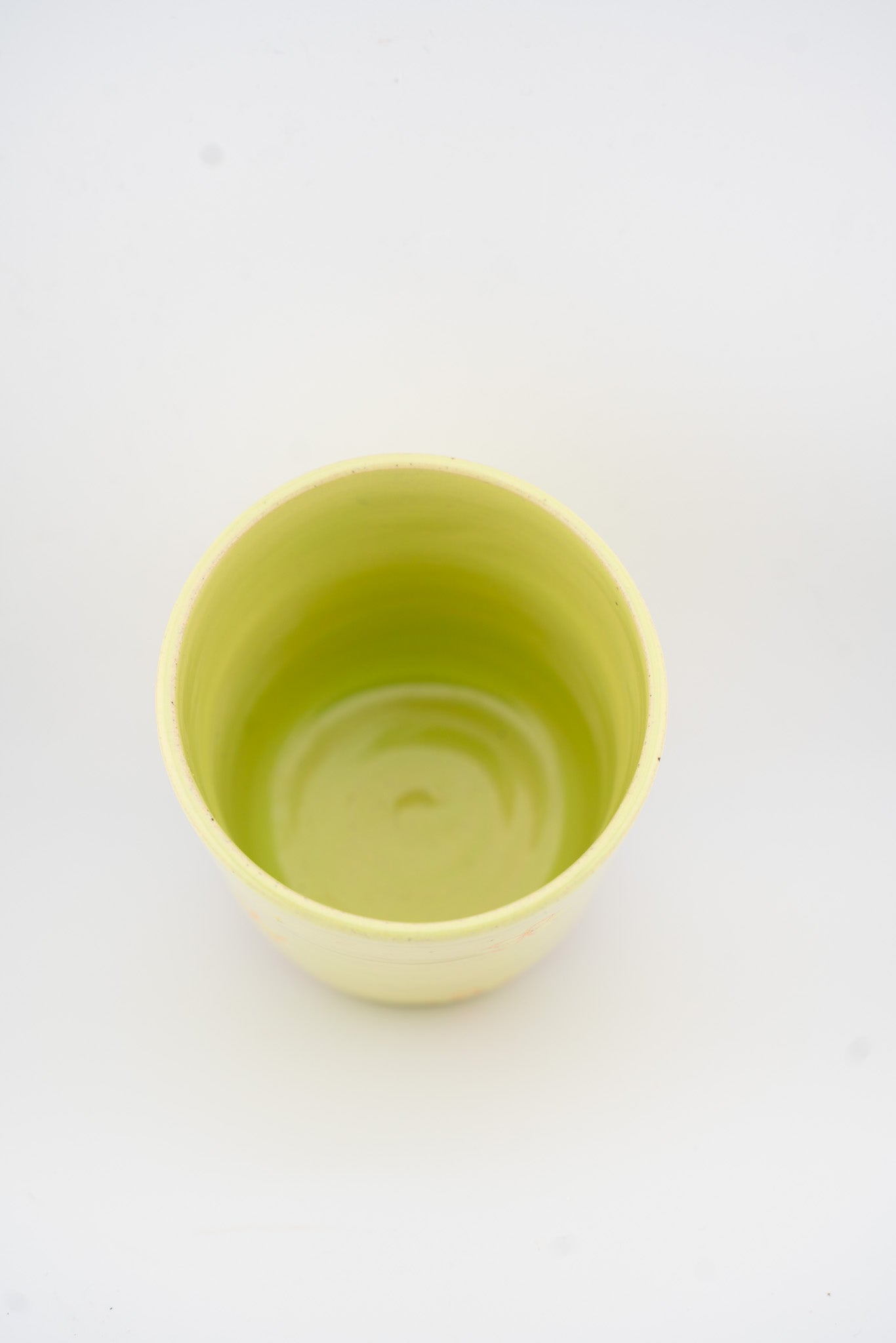 Chartreuse Inlaid Flower Cup