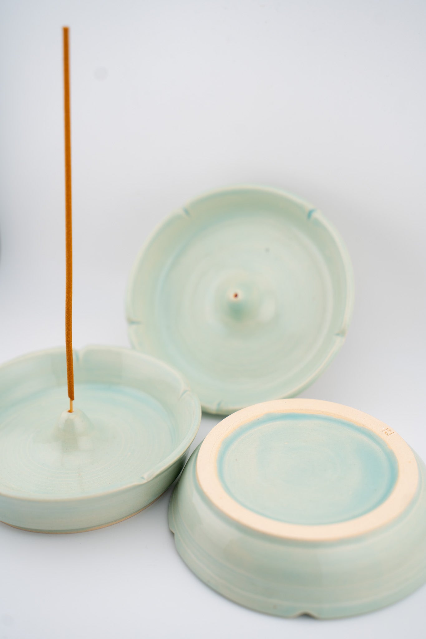 Celadon Flower Incense Holder