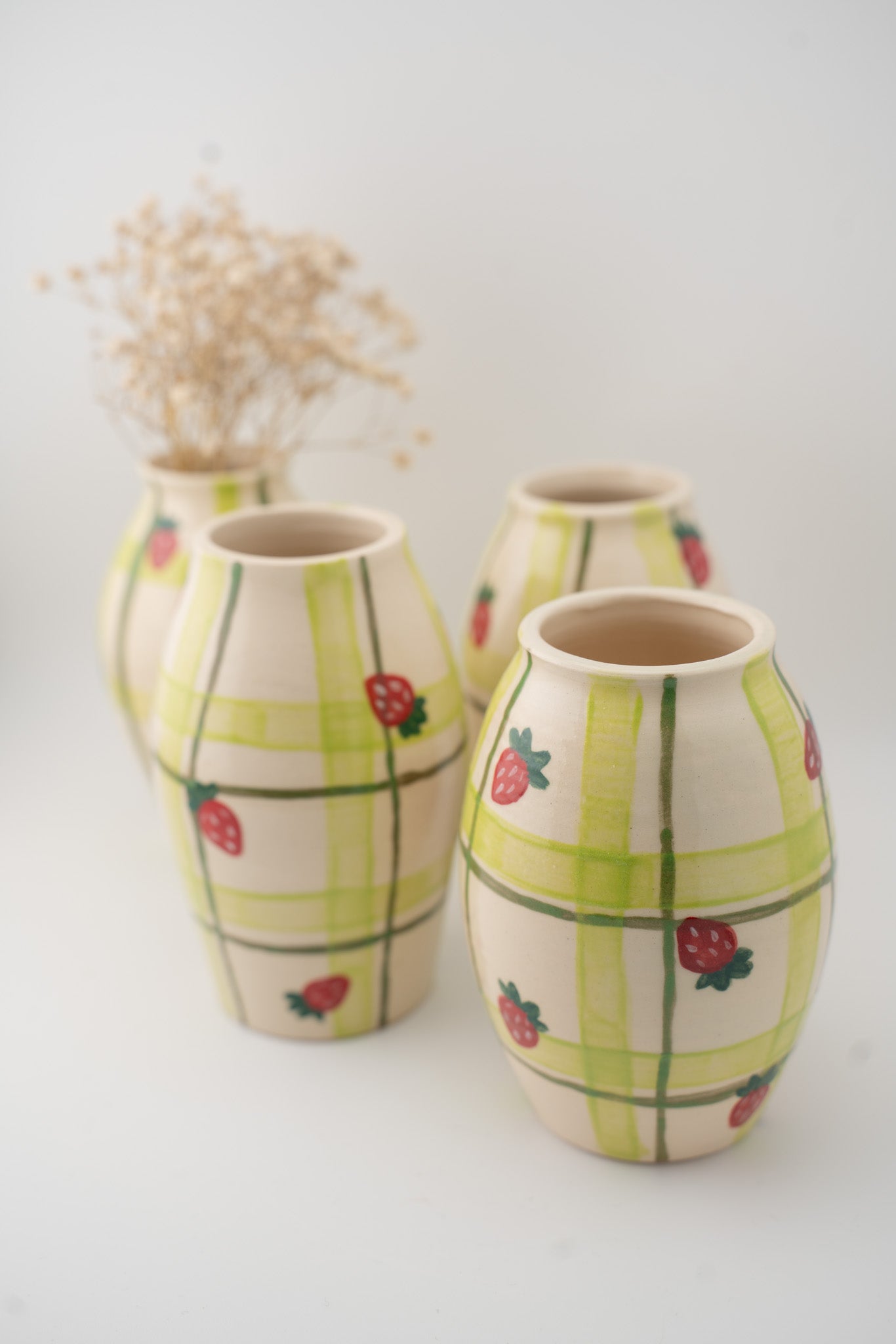 Strawberry Picnic Bud-Vase