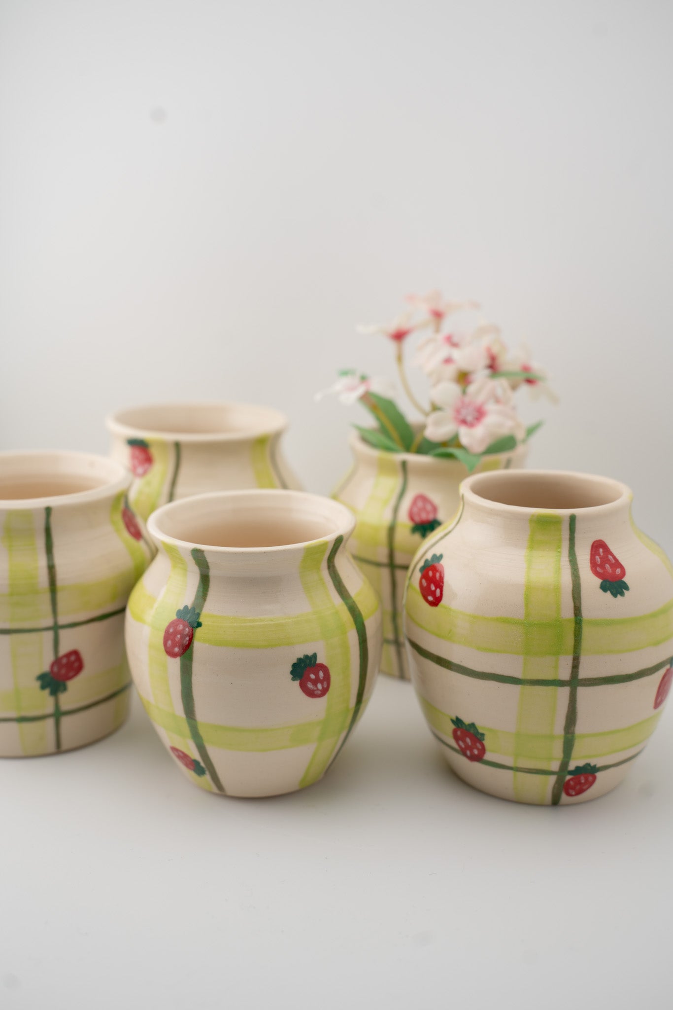 Strawberry Picnic Bud-Vase