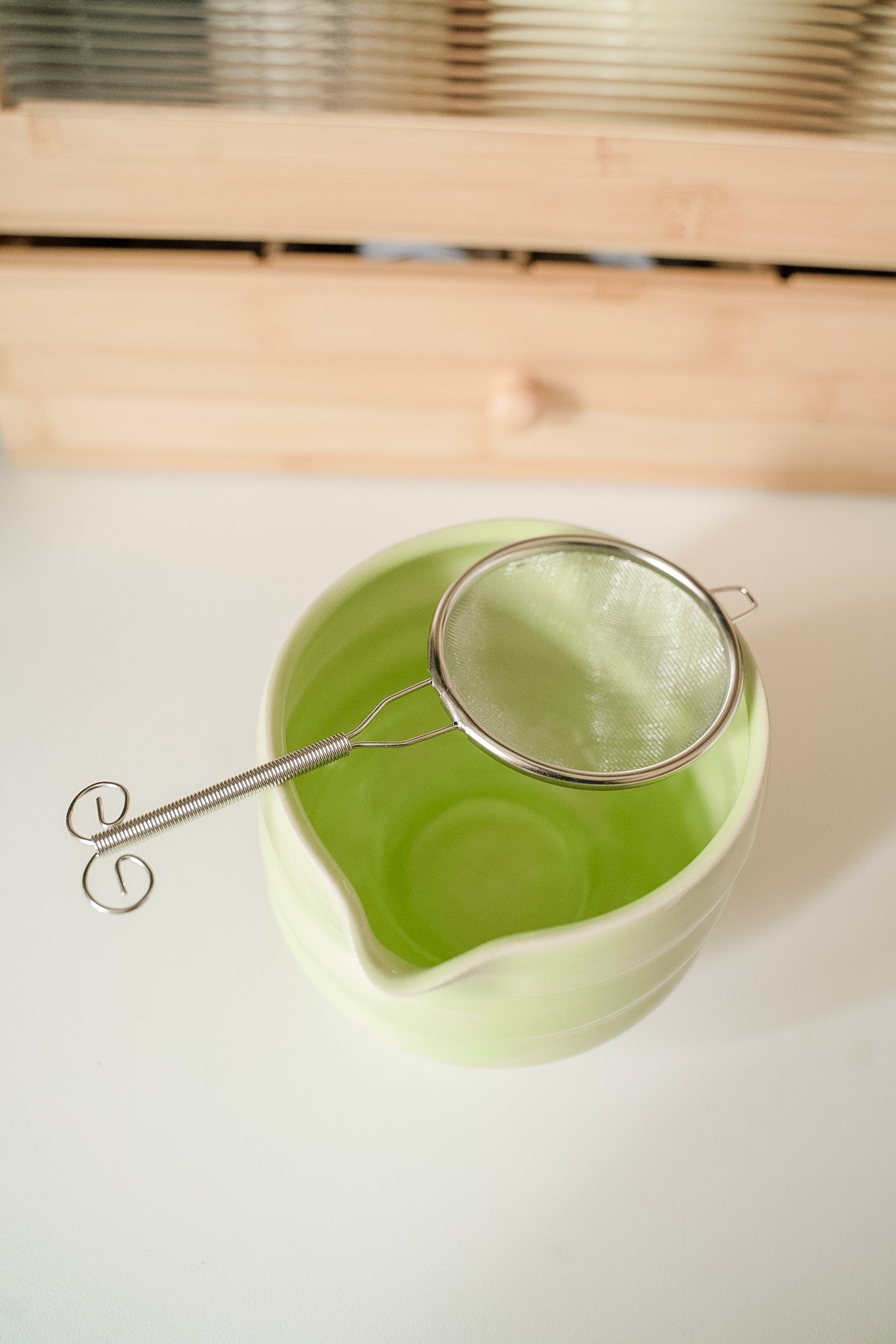 metal matcha sifter