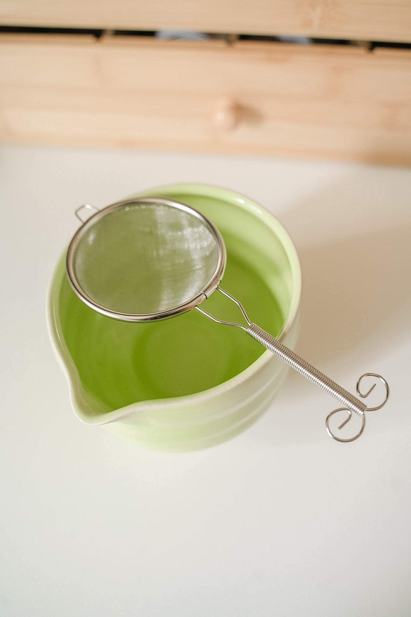 metal matcha sifter