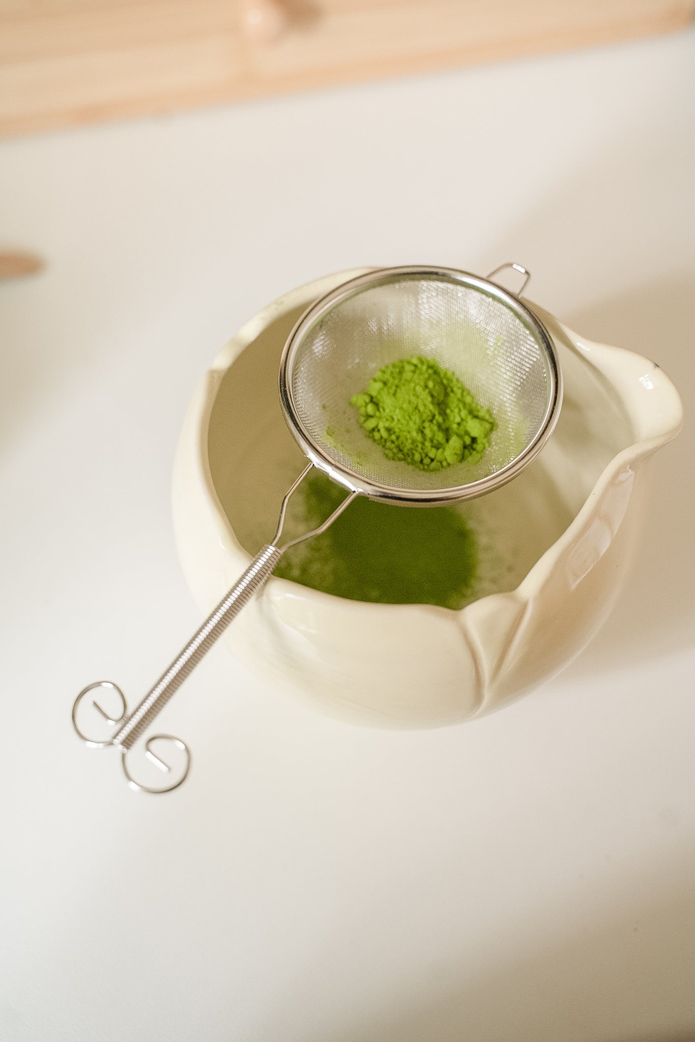 metal matcha sifter