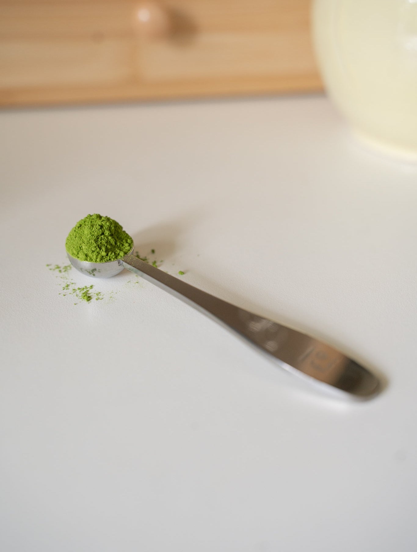 lofi's metal matcha measuring scoop