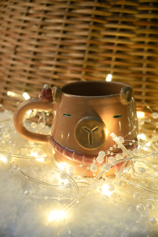 Winter Capybara Mug