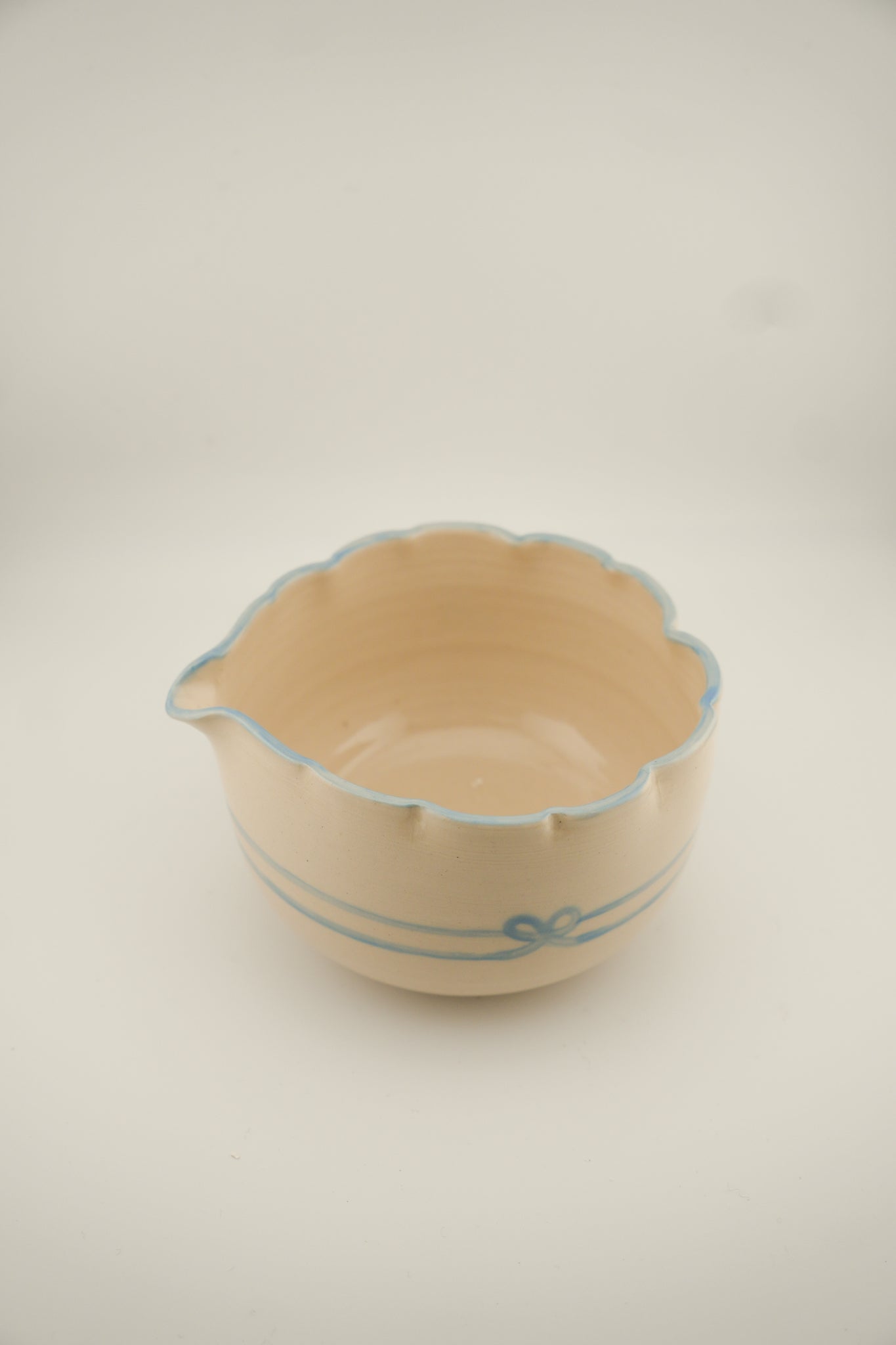 Light Blue Scalloped Matcha Set