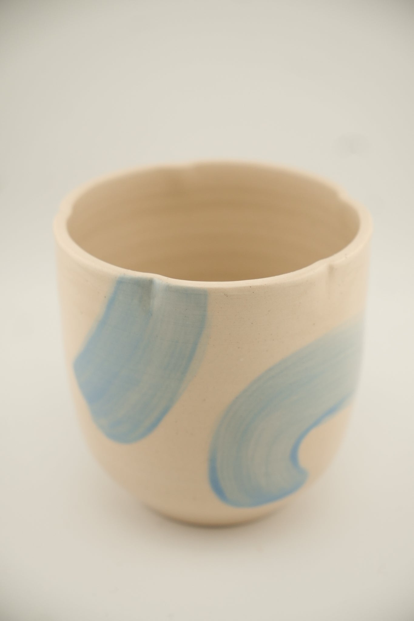 Light Blue Scalloped Matcha Set