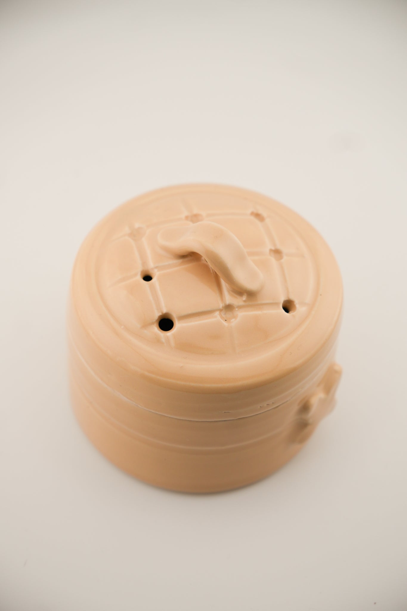 "Bamboo" Steamer Trinket/Incense Jar no.1