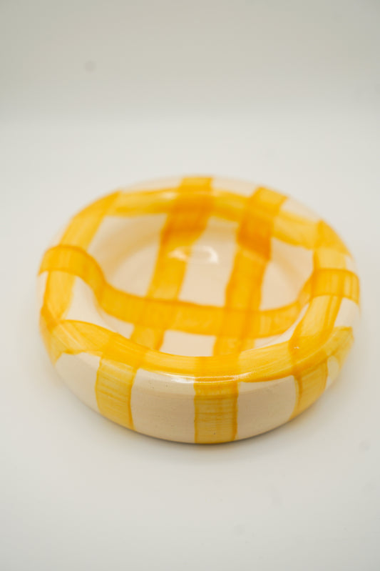 Yellow Checked Catch-all