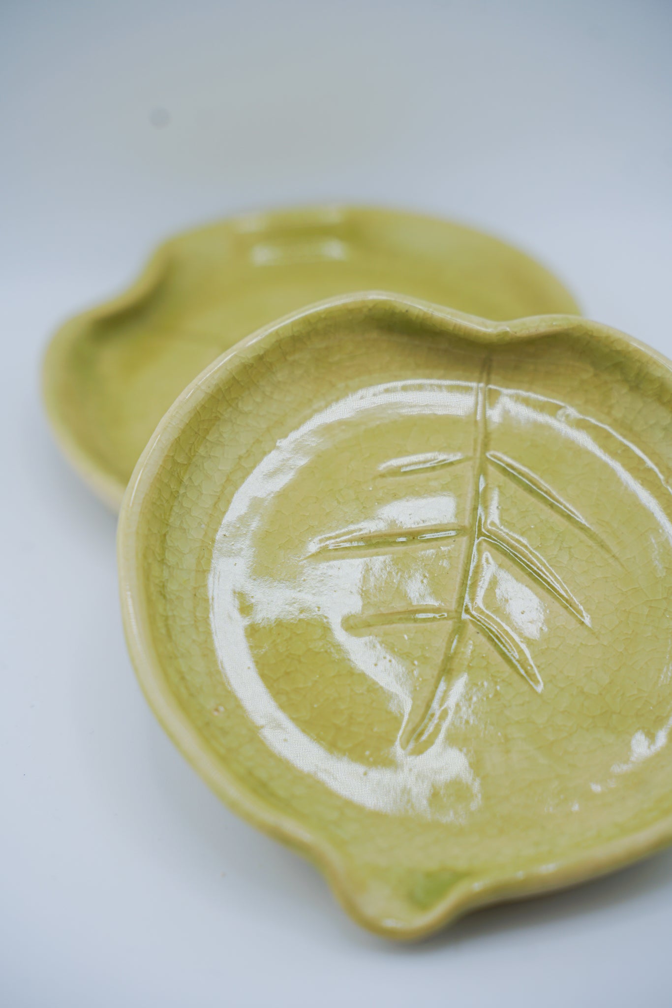 Leaf Crackle Trinket Dish