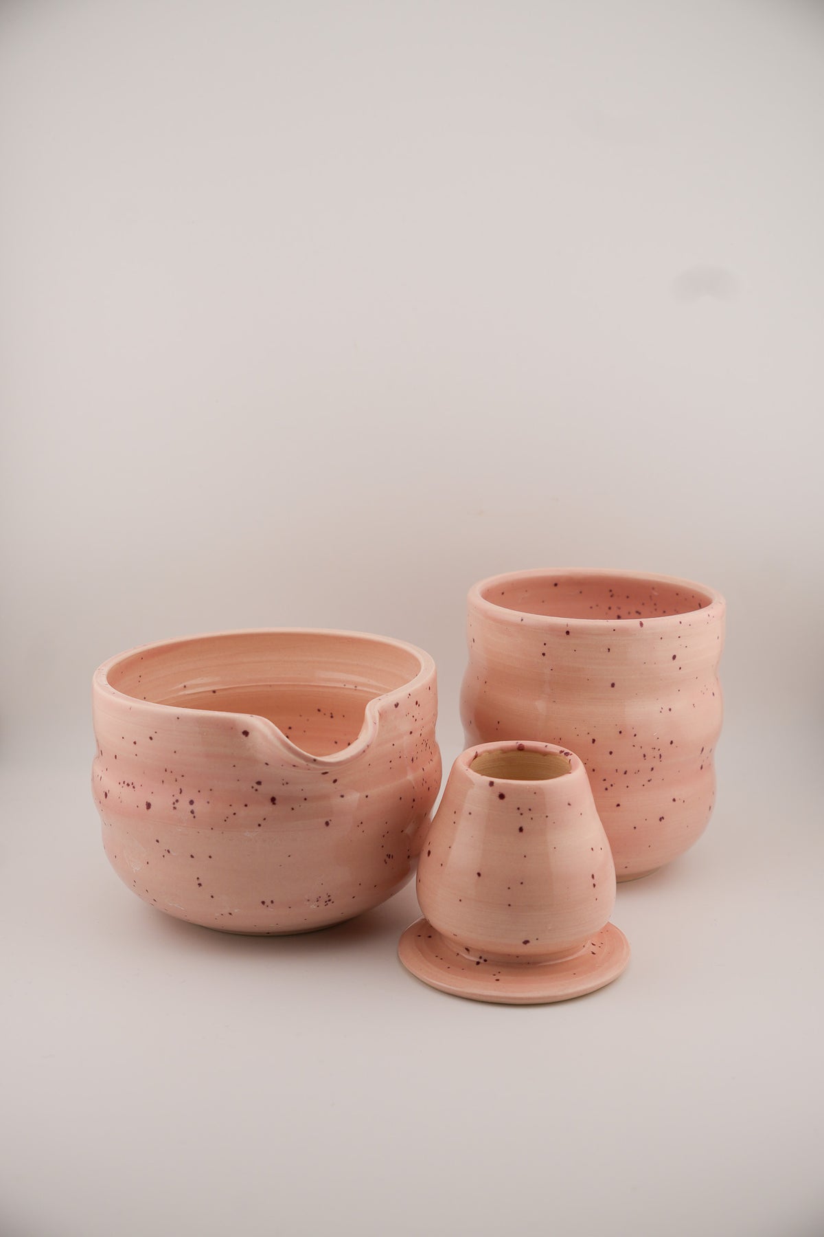 Pink Triple Bubble Matcha Set