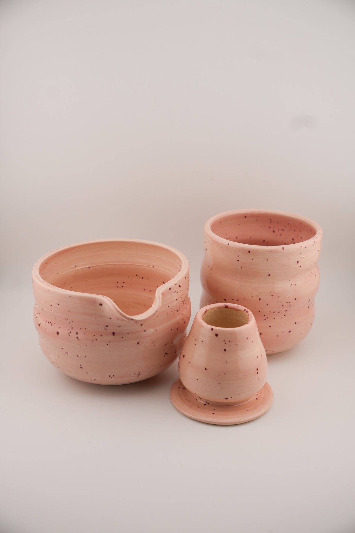 Pink Triple Bubble Matcha Set