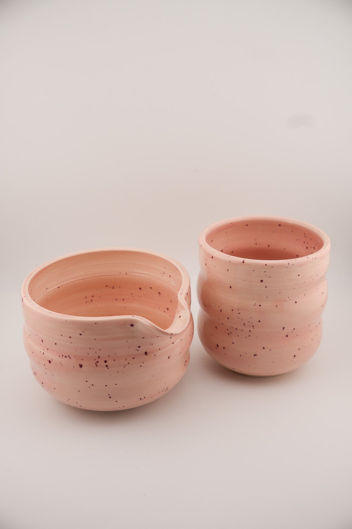 Pink Triple Bubble Matcha Set