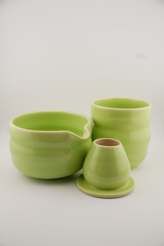 Green Triple Bubble Matcha Set (set or individual)