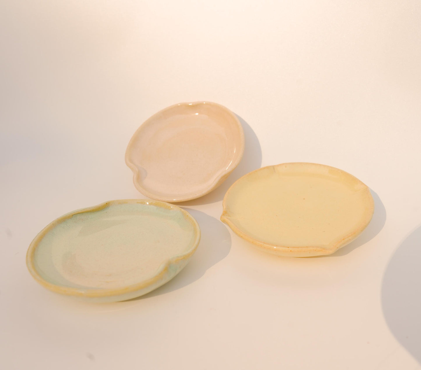 small trinket/banchan dishes (handmade, handpainted ceramic and pottery tableware)